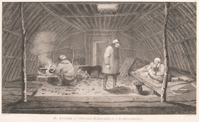 The Inside of a Winter Habitation in Kamtschatka